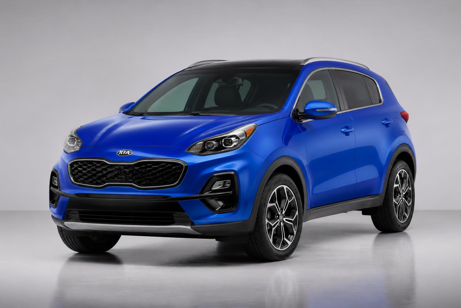 Kia Sportage bleu — location à Brazzaville
